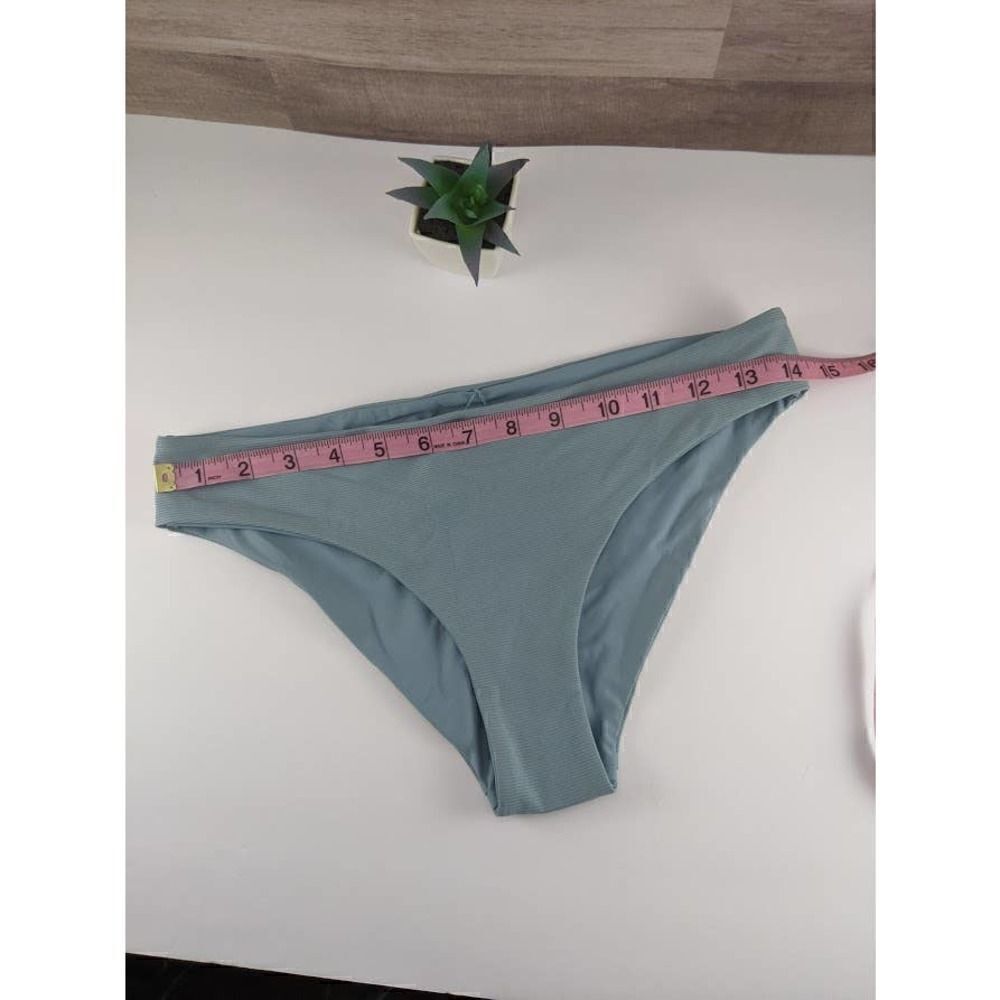 Tavik Ribbed Blue Full Coverage Bikini - Picture 3 of 15